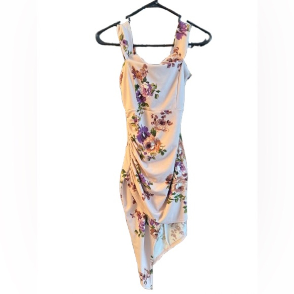 Windsor Floral Asymmetrical Midi Dress